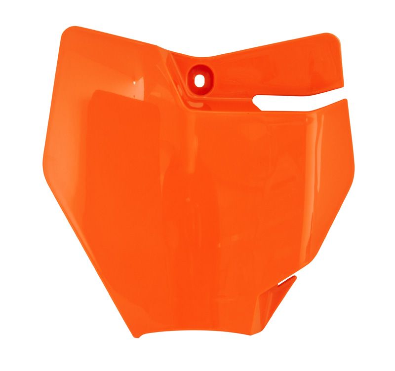 FRONT PLATE 16-23 SX50 KTM, 21-23 MC50 GASGAS ORANGE, RTECH R-TBKTMAR0050 image 1