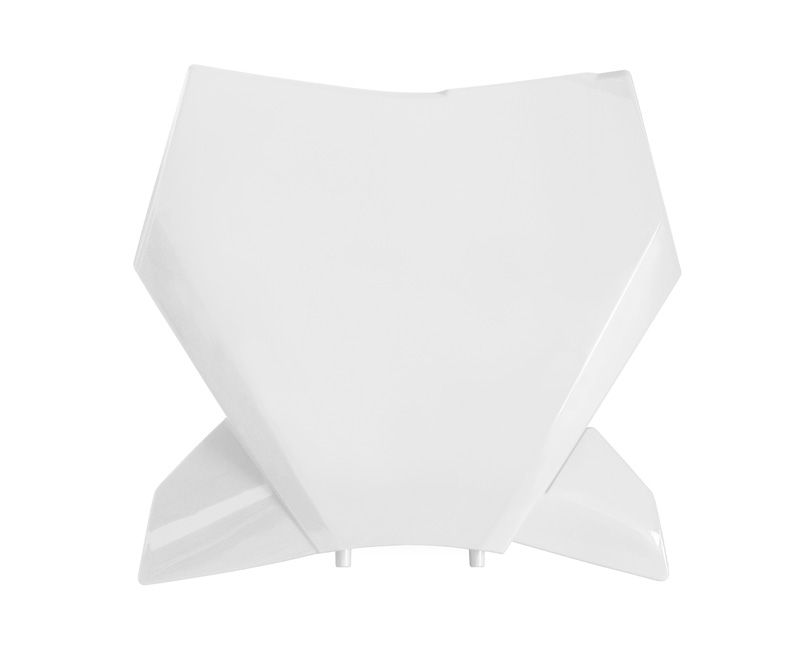 FRONT NUMBER PLATE 2023-2025 SX/SX-F KTM WHITE, RTECH R-TBKTMBN0023 image 1