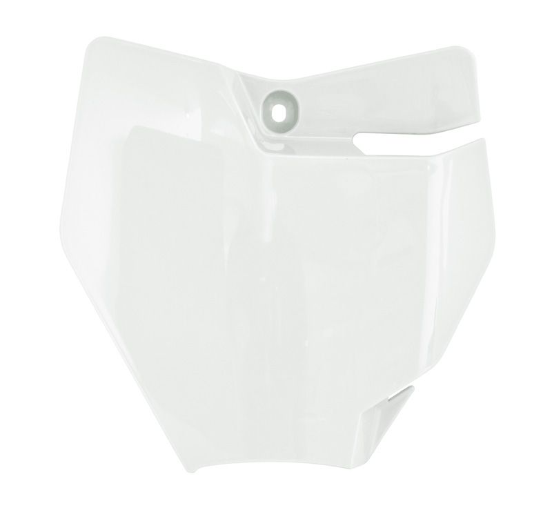 FRONT PLATE 16-23 SX50 KTM, 21-23 MC50 GASGAS WHITE, RTECH R-TBKTMBN0050 image 1