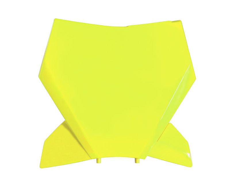 FRONT NUMBER PLATE 2023-2025 SX/SX-F KTM NEON YELLOW, RTECH R-TBKTMGF0023 image 1
