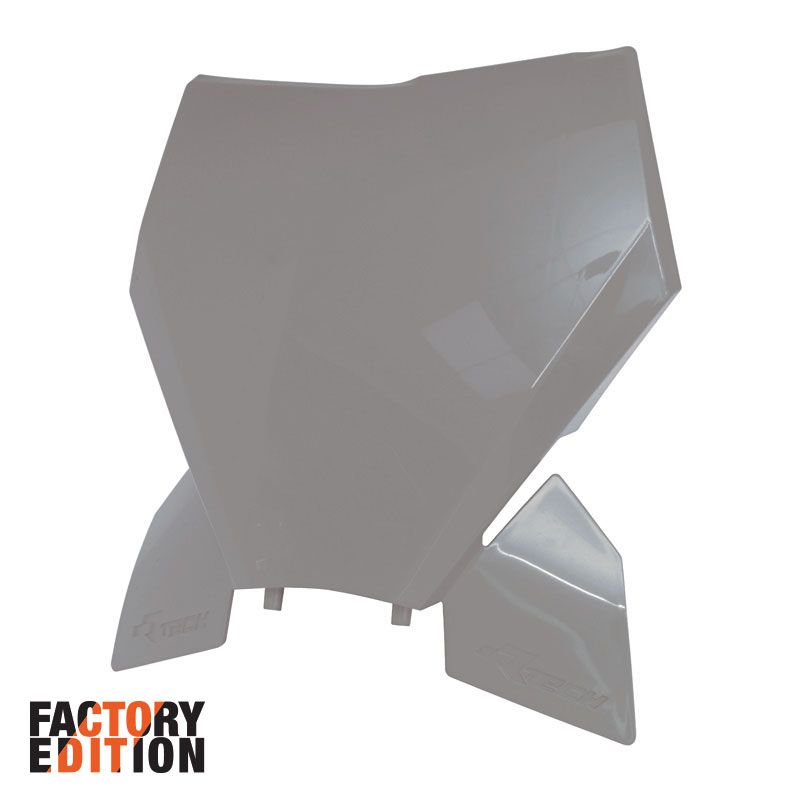 FACTORY FRONT NUMBER PLATE 2023-2025 SX/SX-F KTM QUANTUM GREY, RTECH R-TBKTMGR0093 image 1