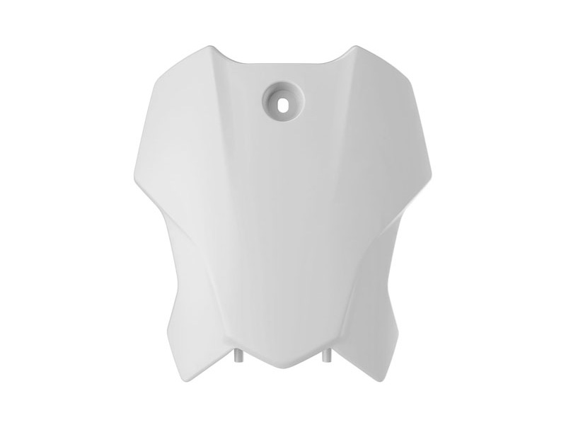 FRONT PLATE TRIUMPH TF 250 450 R-TECH R-TBTRIBN0025 WHITE image 1