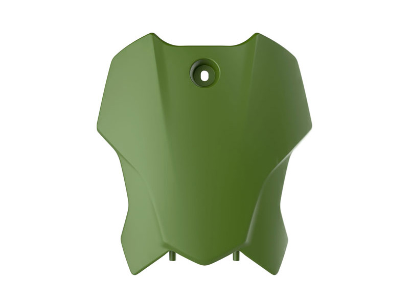 FRONT PLATE TRIUMPH TF 250 450 R-TECH R-TBTRIVN0025 NAVY GREEN image 1