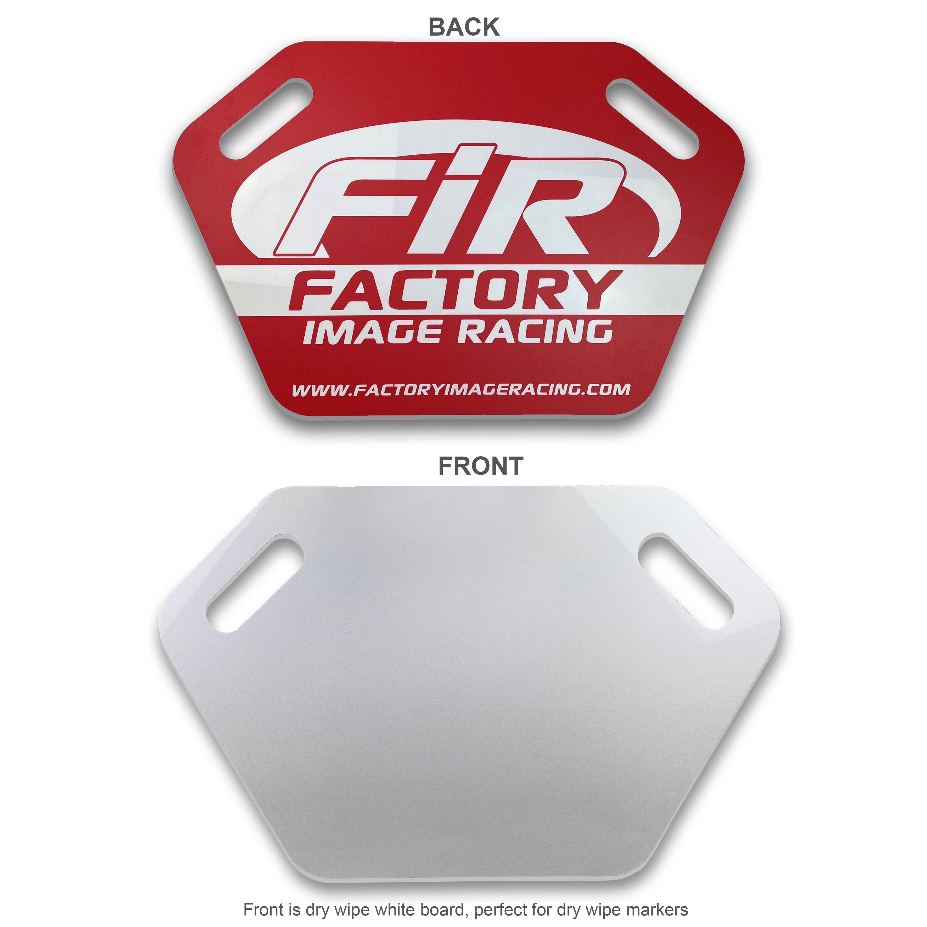 MX Pit Board 4mm Acrylic 600 x 375mm Red thumbnail 2