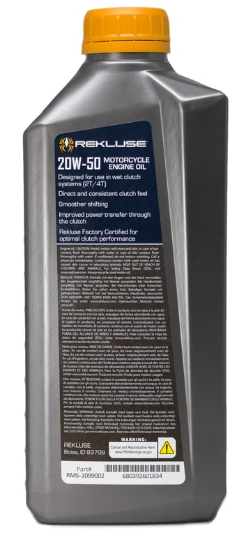 FACTORY FORMULATED OIL 20W/50 2T 4T TRANSMISSION REKLUSE RMS-1099002 thumbnail 2