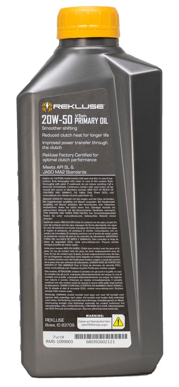 FACTORY FORMULATED OIL 20W/50 AMERICAN V-TWIN PRIMARY REKLUSE RMS-1099003 thumbnail 2