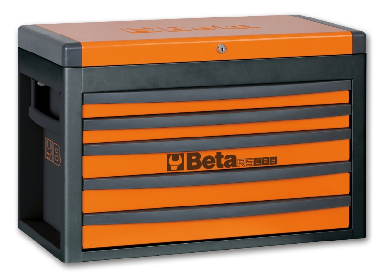 Portable Tool Chest with 5 Drawers and Centralized Lock - Beta Tools RSC23-O image 1