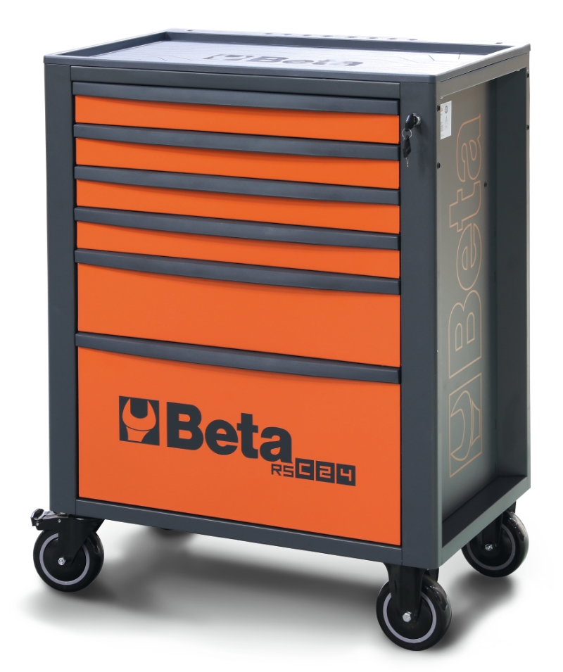 Mobile Roller Cab 6 Drawers Reinforced Worktop 800kg Capacity - Beta Tools RSC24/6-FO thumbnail 6
