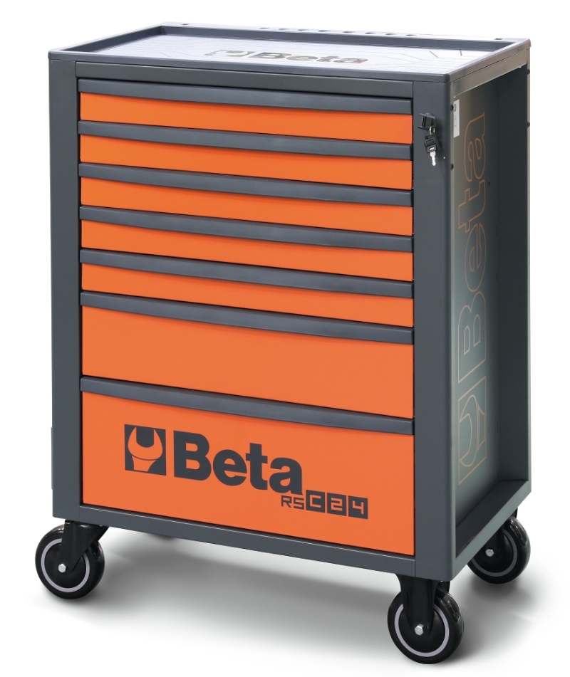Mobile Roller Cab 7 Drawers Reinforced Worktop 800kg Capacity - Beta Tools RSC24/7-B thumbnail 2