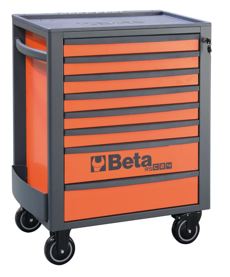 Mobile Roller Cab 8 Drawers Reinforced Worktop 800kg Capacity - Beta Tools RSC24/8-N image 1