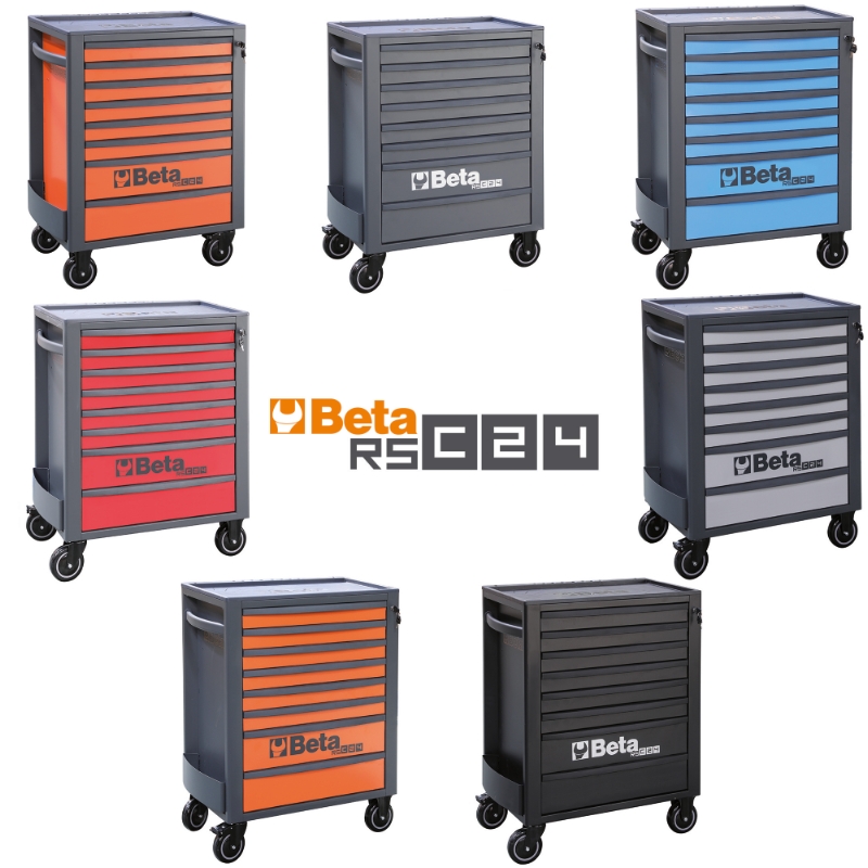 Mobile Roller Cab 8 Drawers Reinforced Worktop 800kg Capacity - Beta Tools RSC24/8-N thumbnail 10