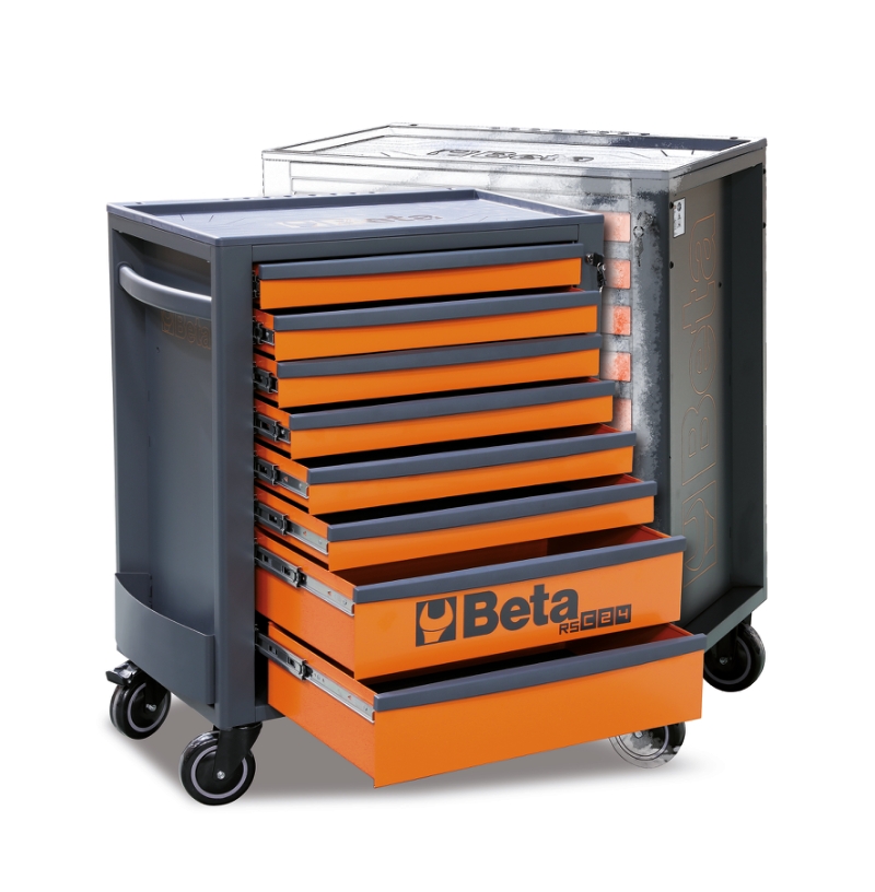 Mobile Roller Cab 8 Drawers Reinforced Worktop 800kg Capacity - Beta Tools RSC24/8-N thumbnail 5