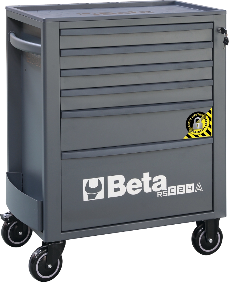 Mobile Roller Cab 6 Drawers Anti-Tilt System Reinforced Worktop 800kg Capacity - Beta Tools RSC24A/6-R thumbnail 13