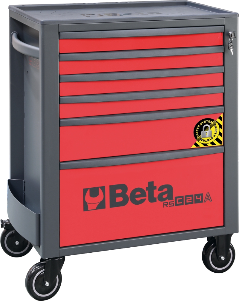 Mobile Roller Cab 6 Drawers Anti-Tilt System Reinforced Worktop 800kg Capacity - Beta Tools RSC24A/6-R thumbnail 3