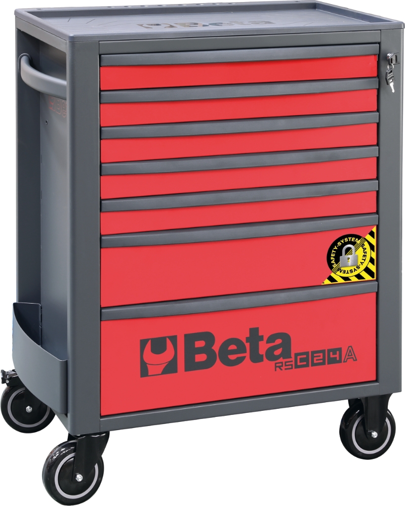 Mobile Roller Cab 7 Drawers Anti-Tilt System Reinforced Worktop 800kg Capacity - Beta Tools RSC24A/7-A thumbnail 6