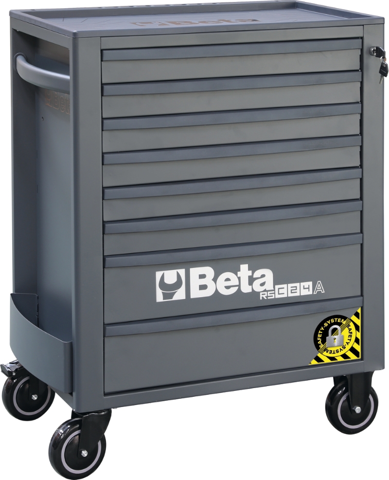 Mobile Roller Cab 8 Drawers Anti-Tilt System Reinforced Worktop 800kg Capacity - Beta Tools RSC24A/8-O thumbnail 4