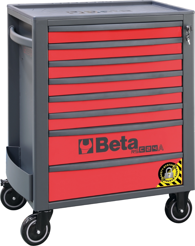 Mobile Roller Cab 8 Drawers Anti-Tilt System Reinforced Worktop 800kg Capacity - Beta Tools RSC24A/8-O thumbnail 9