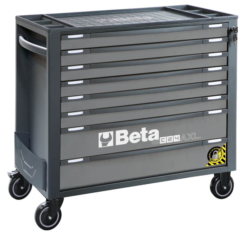 Mobile Roller Cab 8 Drawers Anti-Tilt System Long Model 1000kg Capacity - Beta Tools RSC24AXL/8-R thumbnail 4