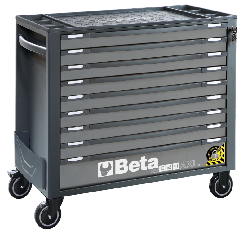 Mobile Roller Cab 9 Drawers Anti-Tilt System Long Model 1000kg Capacity - Beta Tools RSC24AXL/9-R thumbnail 4