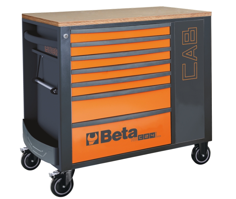 Mobile Roller Cab 7 Drawers Tool Cabinet 1100kg Capacity - Beta Tools RSC24L-CAB/O image 1