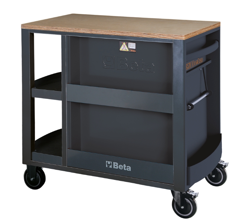 Mobile Roller Cab 7 Drawers Side Shelves 1100kg Capacity - Beta Tools RSC24L/7-A thumbnail 2