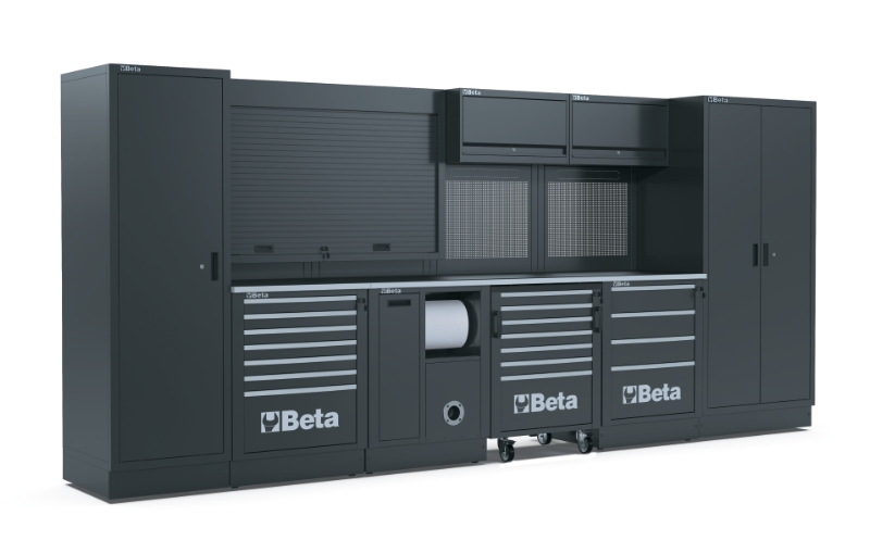 Comprehensive Workshop Equipment Combination RSC50 with Cabinets, Worktops, and Tool Storage - BetaRSC50 RSC50 image 1