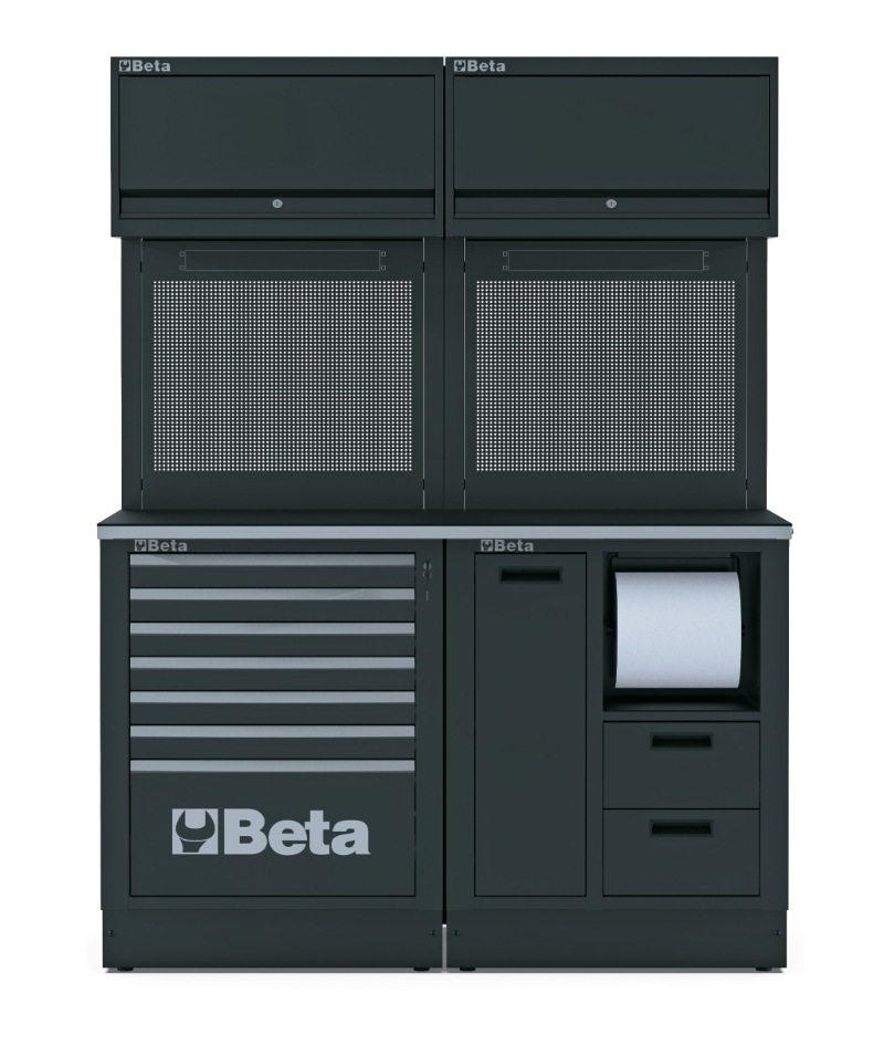 Workshop Equipment Combination RSC50 with Worktop, Drawers, and Tool Panels - BetaRSC50 RSC50 A
