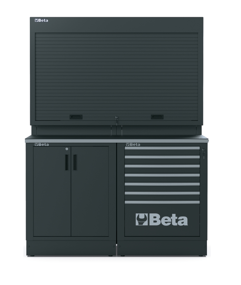 Workshop Equipment Combination RSC50 with Worktop, Two-Door Module, and Tool Wall System - BetaRSC50 RSC50 B image 1