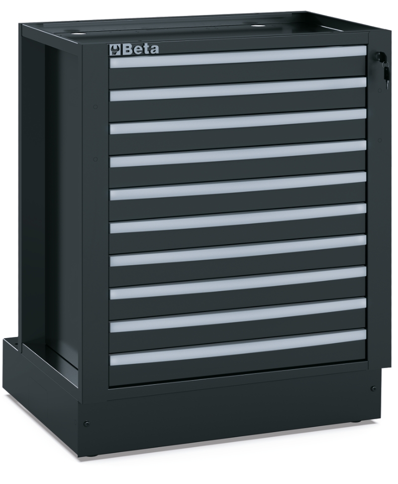 Fixed Module with 10 Drawers for RSC50, 588x367mm, Central Lock, Adjustable Feet - BetaRSC50 RSC50 M10 image 1