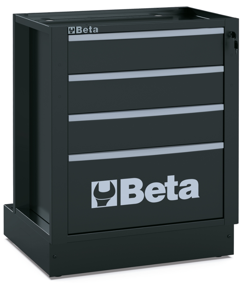 Fixed Module with 4 Drawers for RSC50, 588x367mm, Central Lock, Adjustable Feet - BetaRSC50 RSC50 M4 image 1