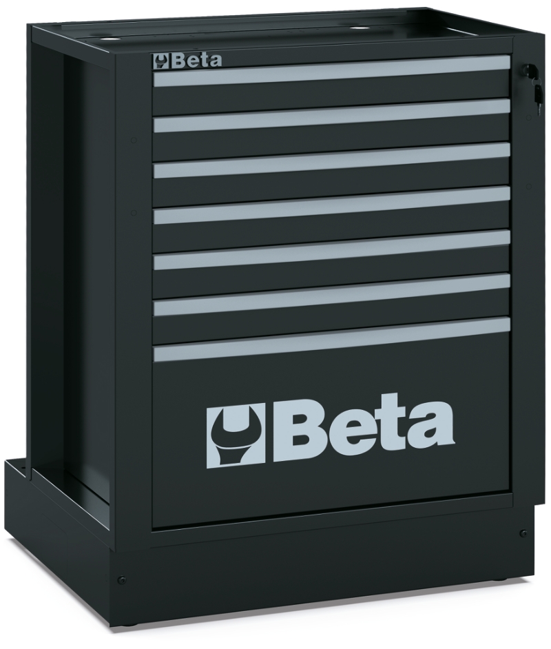 Fixed Module with 7 Drawers for RSC50, 588x367mm, Central Lock, Adjustable Feet - BetaRSC50 RSC50 M7 image 1