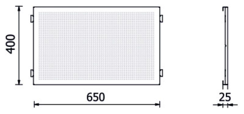 Upper Perforated Tool Panel for RSC50, 650x400x25mm - BetaRSC50 RSC50 PFS thumbnail 3