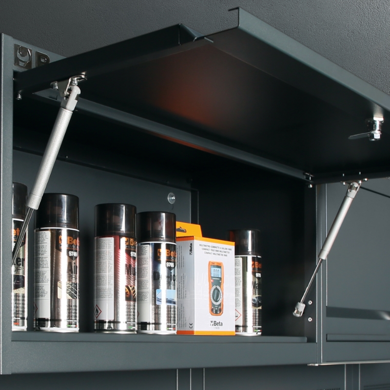 WALL-MOUNTED CABINET BETA RSC50 PM 740X300X400mm GAS SPRINGS LED STRIP PROFILE thumbnail 4