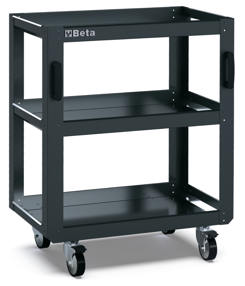 3-Tier Tool Trolley for RSC50, Four Swivel Castors 100mm, Two with Brakes, 200kg Load Capacity - BetaRSC50 RSC50 T3 image 1