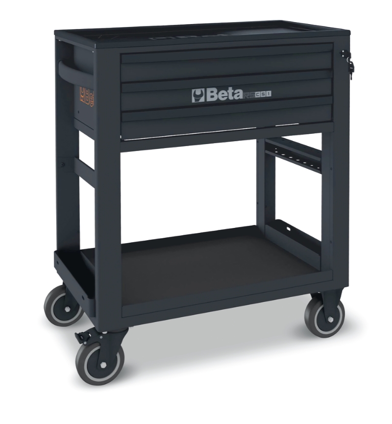 Service Tool Trolley with 3 Drawers, ABS Worktop, 4 Castors 125mm, 400kg Load Capacity - Beta Tools RSC51-FO thumbnail 3