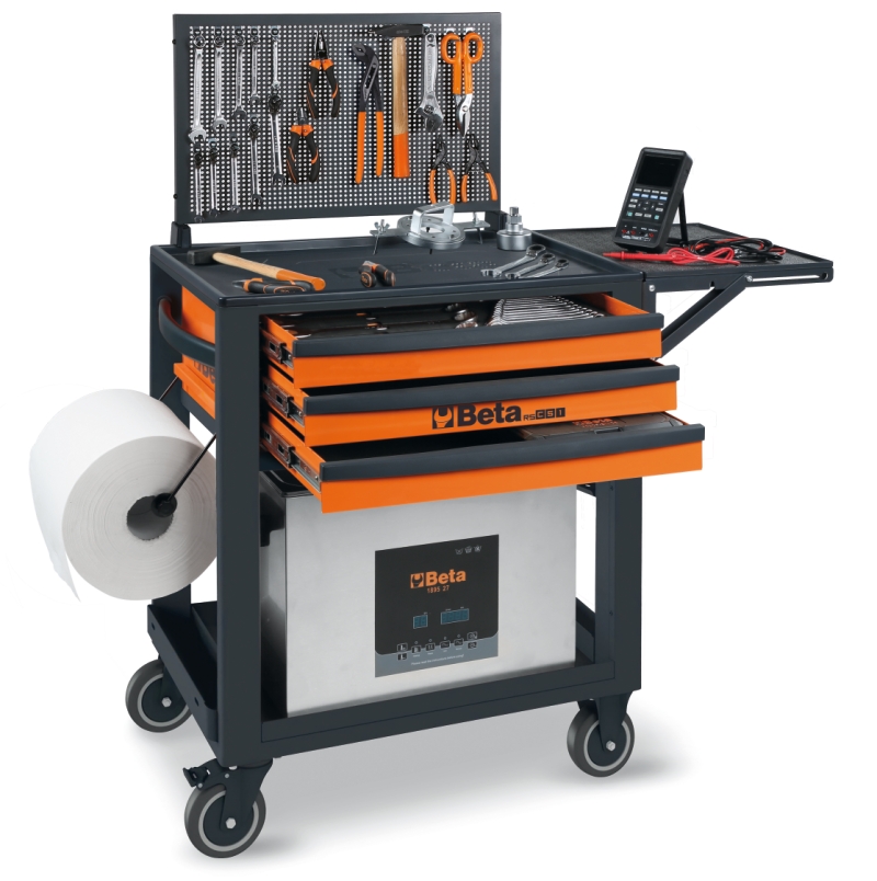 Service Tool Trolley with 3 Drawers, ABS Worktop, 4 Castors 125mm, 400kg Load Capacity - Beta Tools RSC51-FO thumbnail 4
