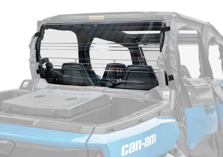 REAR WINDSCREEN POLYCARBONATE CANAM COMMANDER UTV, WINDSHIELD image 1