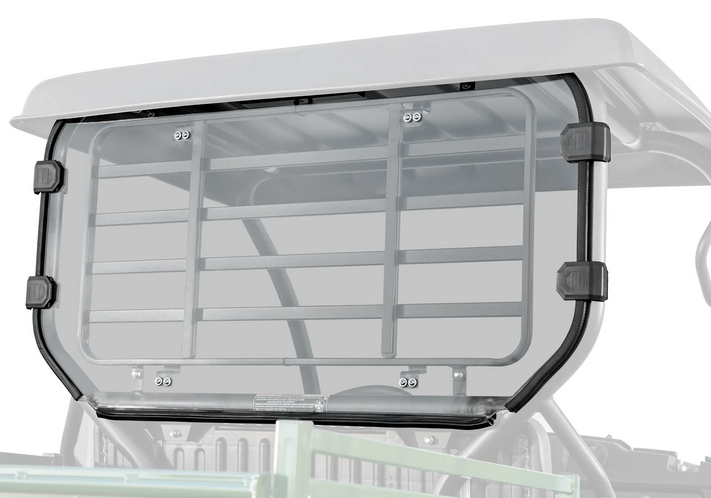REAR WINDSCREEN POLYCARBONATE KAWASAKI MULE SX UTV, WINDSHIELD image 1