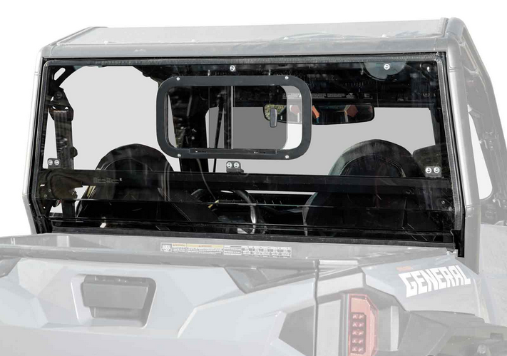 REAR WINDSCREEN POLYCARBONATE POLARIS GENERAL 1000 UTV, WINDSHIELD image 1