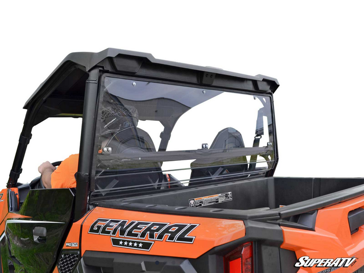 REAR WINDSCREEN POLYCARBONATE POLARIS GENERAL 1000 UTV, WINDSHIELD image 1