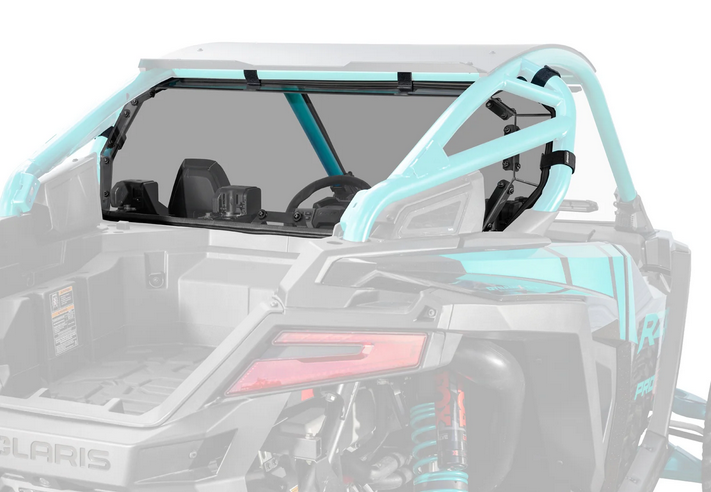 REAR WINDSCREEN POLYCARBONATE POLARIS PRO R UTV, WINDSHIELD image 1