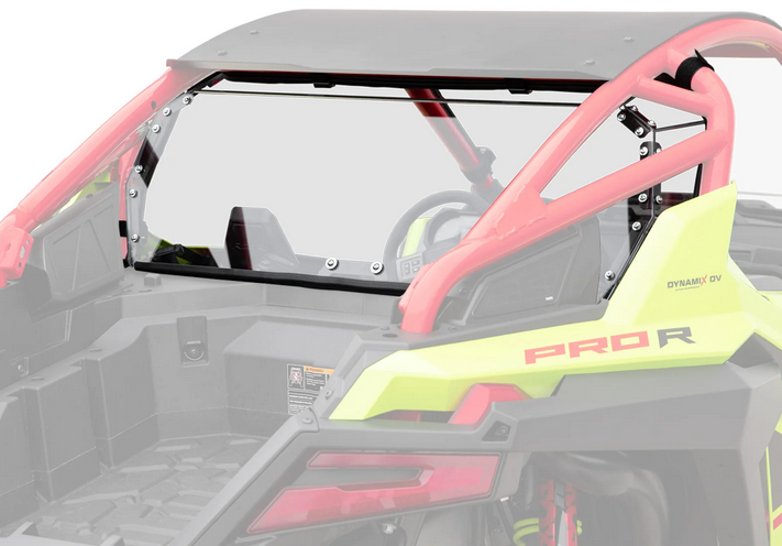 REAR WINDSCREEN POLYCARBONATE POLARIS PRO R 22-24 UTV, WINDSHIELD image 1