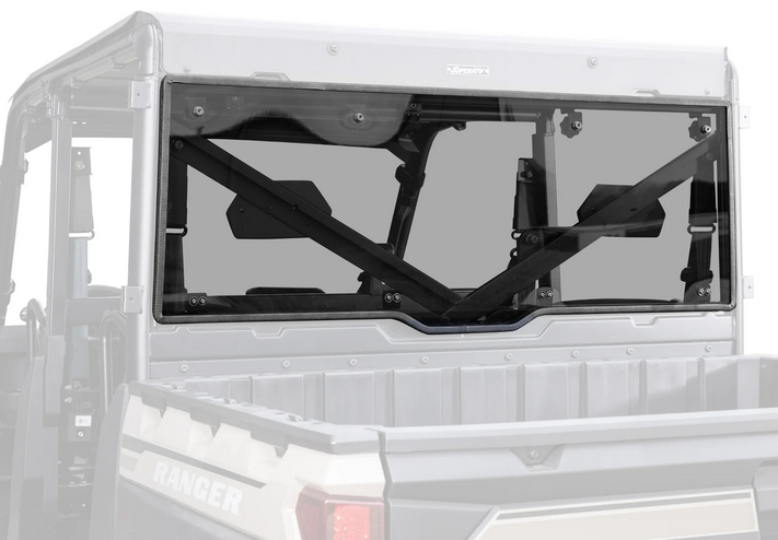 REAR WINDSCREEN POLYCARBONATE POLARIS RANGER 1000 UTV, WINDSHIELD image 1