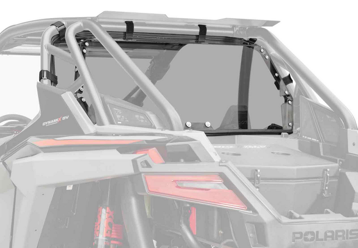 REAR WINDSCREEN POLYCARBONATE POLARIS RZR TURBO R UTV, WINDSHIELD image 1