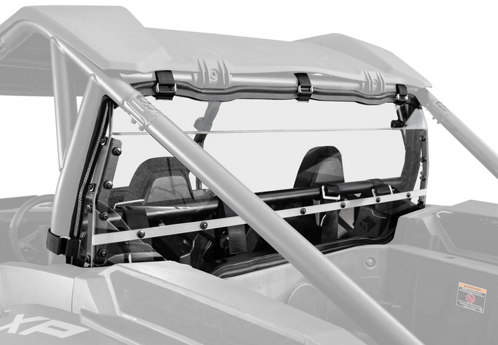 REAR WINDSCREEN POLYCARBONATE POLARIS RZR XP UTV, WINDSHIELD image 1