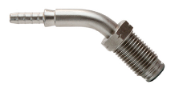 M10 x 1.00 MALE 45 BEND DUAL SEAT CONVEX & CONCAVE 600-03 CRIMP FITTING GOODRIDGE S445-4531Z1 image 1