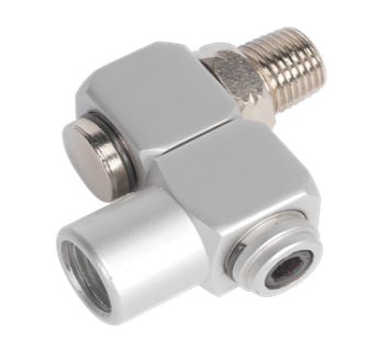 AIR LINE SWIVEL CONNECTOR 1/4, 1/4 BSPT MALE/FEMALE, SA902 image 1
