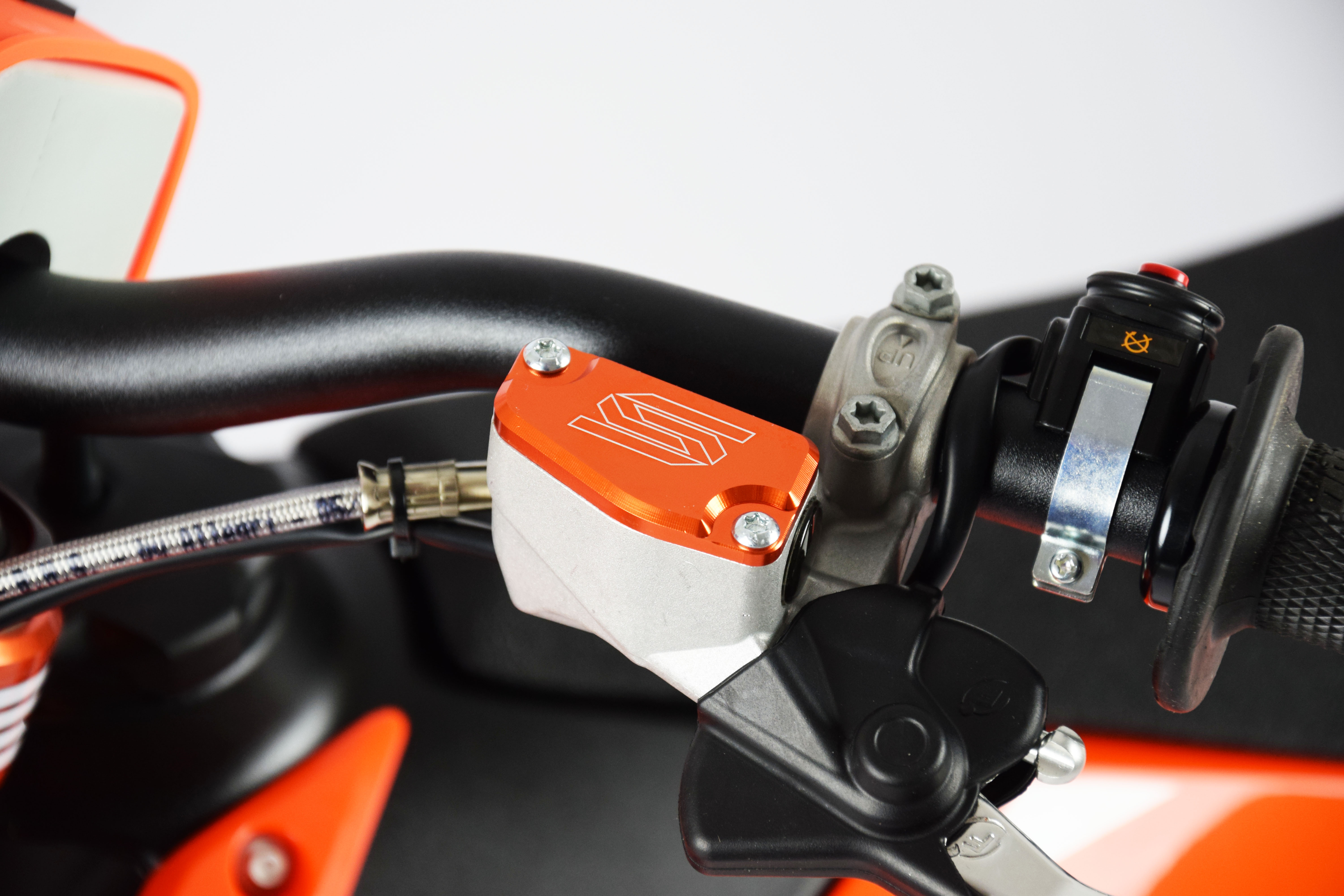 CLUTCH MASTER CYLINDER COVER ORANGE 13-22 KTM FREERIDE 65 85 SX SCAR 5803 thumbnail 4