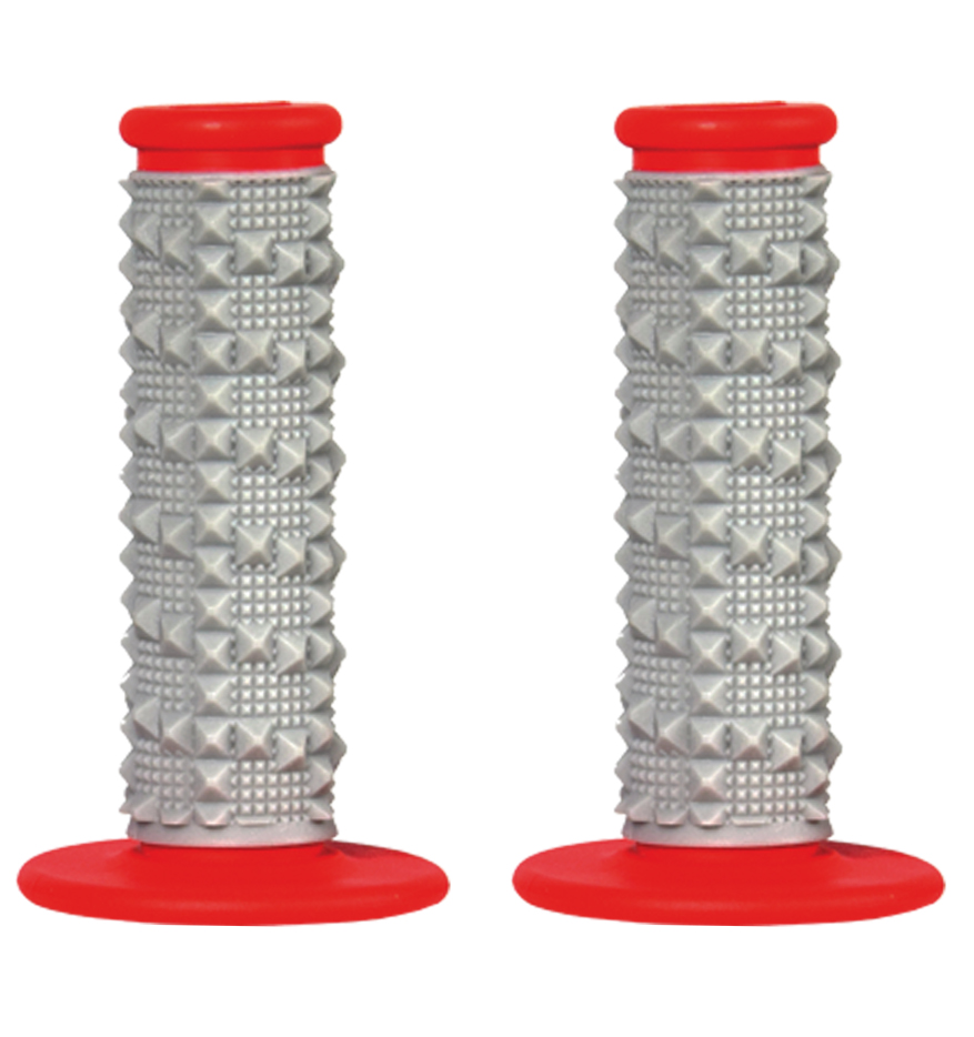 DUAL DENSITY GRIPS RED X2R DIAMOND HALF WAFFLE SOFT COMPOUND SCAR GDDR image 1