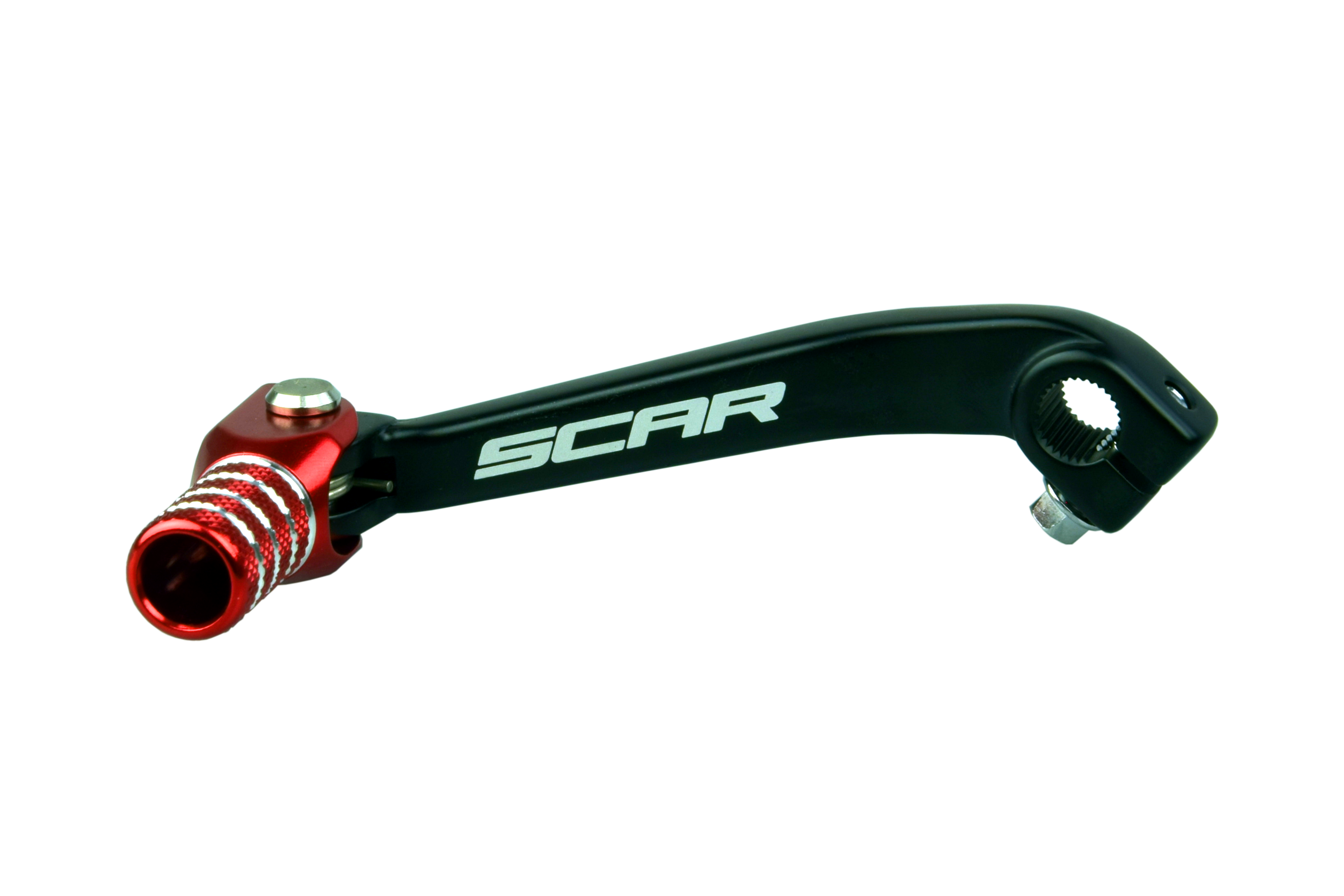 GEAR SHIFT LEVER RED TIP 03-19 HONDA CRF 150 230 F SCAR GSL185 image 1